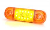 Lámpa helyzetjelző led 12 led sárga 714 W97.3B W2/2