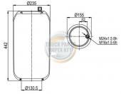 Légrugó Mercedes 1439001 | 000022B0
