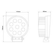 Munkalámpa /9 Ledes, Kerek/ | 00850T