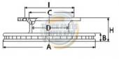 Féktárcsa Mercedes /430MM/ | 12430T