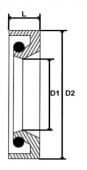 Sebességváltó Síktárcsa Szimering MAN /125mm*105mm*12/16mm/ | 20595T