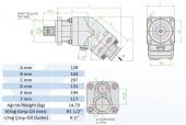Szivattyú Axiál 85l bal HM 752085132 V3/2 | T00019